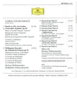 Ludwig van Beethoven - "Egmont"; Wellington's Victory; Military Marches (Herbert von Karajan, Berliner Philharmoniker) (1987)