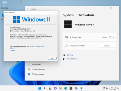 Windows 11 21H2 Build 22000.739 Aio 13in1 (x64) (No TPM Required) Preactivated