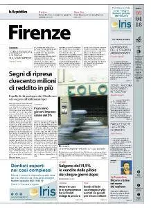 la Repubblica Firenze - 3 Aprile 2018