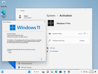 Windows 11 Pro 22H2 Build 22621.911 (No TPM Required) With Office 2021 Pro Plus Multilingual Preactivated