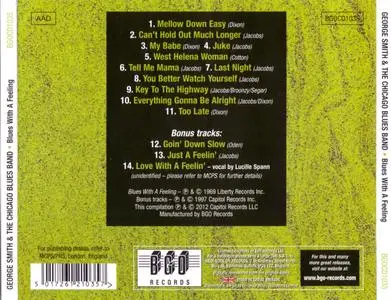 George Smith - Blues With A Feeling (1969) {Remastered & Expanded 2012, Beat Goes On Records BGOCD1035}