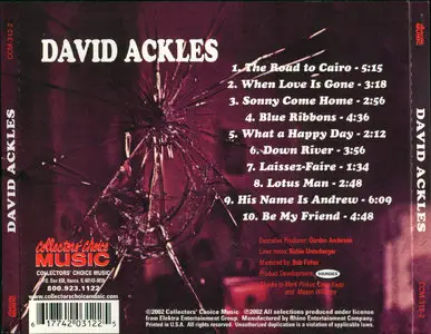 David Ackles - David Ackles (1968) Reissue 2002