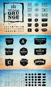 CreativeMarket - Vintage Logo and Grunge Logo