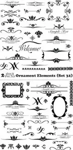Vectors - Ornament Elements (Set 32)