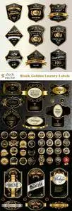 Vectors - Black Golden Luxury Labels