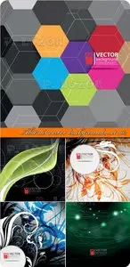 Abstract vector backgrounds set 102