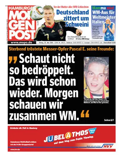 Hamburger Morgenpost vom 25 Juni 2010
