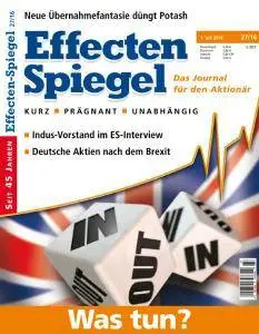 Effecten Spiegel - 7 Juli 2016