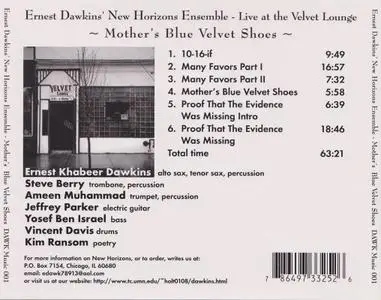 Ernest Dawkins' New Horizon Ensemble - Mother's Blue Velvet Shoes (1998)