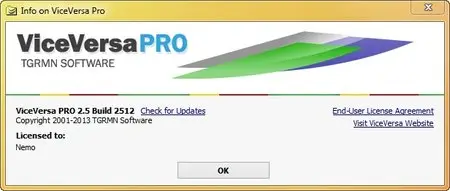 ViceVersa Pro 2.5 Build 2512