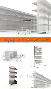 Shopping at the supermarket counter
