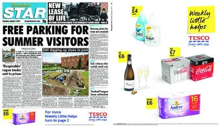 Shropshire Star Shrewsbury Edition – August 01, 2019