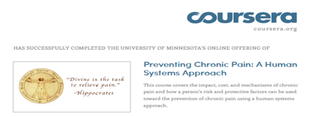 Coursera - Preventing Chronic Pain: A Human Systems Approach