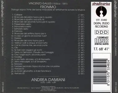 Andrea Damiani - Vincenzo Galilei: Fronimo (1999)