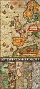 Antique maps illustrations