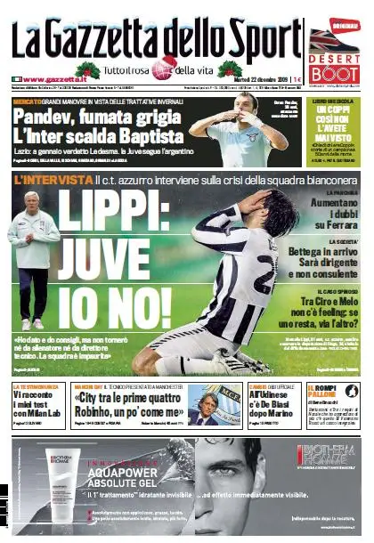 La Gazzetta dello Sport (22-12-09)