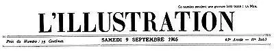 «L'Illustration, No. 3263, 9 Septembre 1905» by Various