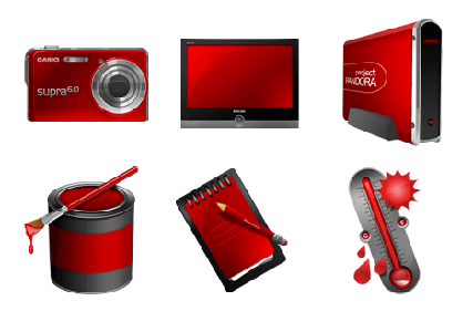 Red Project PNG Icons