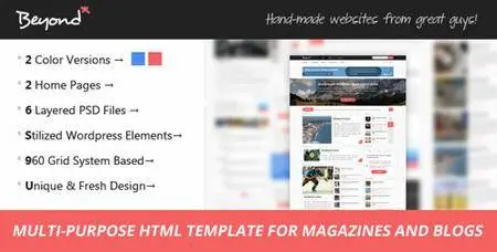 ThemeForest - Beyond - Multi-purpose HTML Template (Update: 29 August 17) - 6320149