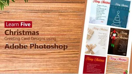 Learn Christmas Greeting Card Design using Adobe Photoshop