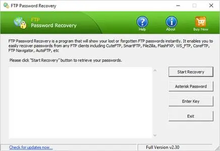 FTP Password Recovery 2.30