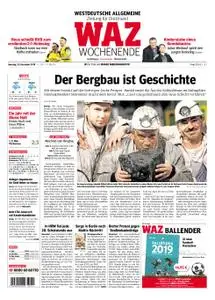 WAZ Westdeutsche Allgemeine Zeitung Dortmund-Süd II - 22. Dezember 2018