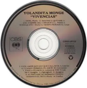 Yolandita Monge - Vivencias (1988)