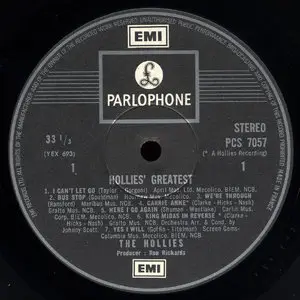 The Hollies - Hollies' Greatest (Parlophone 1968) 24-bit/96kHz Vinyl Rip