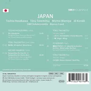 Marcus Creed, SWR Vokalensemble Stuttgart - Japan: Hosokawa, Takemitsu, Mamiya, Kondō (2019)