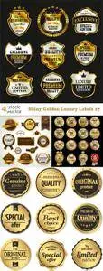 Vectors - Shiny Golden Luxury Labels 17