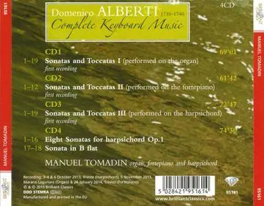 Manuel Tomadin - Domenico Alberti: Complete Keyboard Music (2015) 4CDs