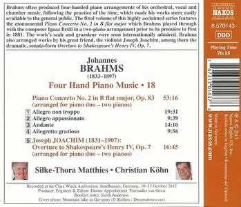 Silke-Thora Matthies, Christian Köhn - Brahms: Four Hand Piano Music, Vol.18 - Piano Concerto No. 2 (2013)