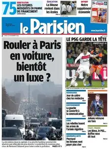 Le Parisien + Cahier Paris du Lundi 12 Novembre 2012