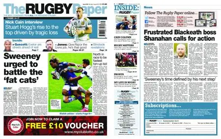 The Rugby Paper – August 30, 2020