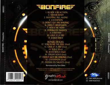 Bonfire - Fireworks (1987) [2009, Expanded & Remastered]