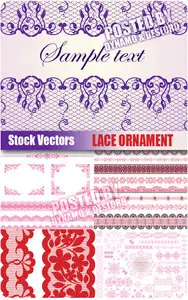 Lace ornament - Stock Vectors