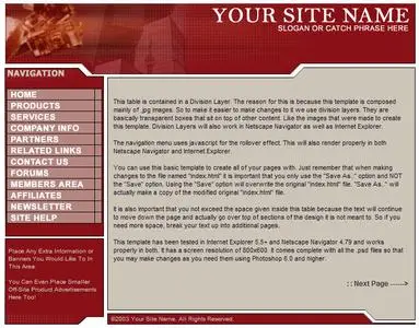 Full Site Template (html + psd)