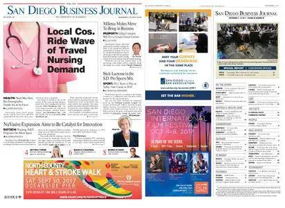 San Diego Business Journal – September 04, 2017