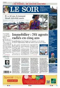 Le Soir du 26 Décembre 2014