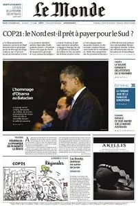 Le Monde et 2 Suppléments du Mardi 1 Décembre 2015