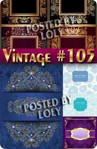 Vintage backgrounds #105 - Stock Vector