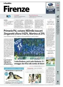 la Repubblica Firenze - 4 Marzo 2019