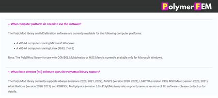PolymerFEM PolyUMod 6.4.2