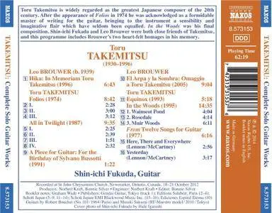 Shin-Ichi Fukuda - Japanese Guitar Music, Vol. 1: Toru Takemitsu: Complete Original Solo Guitar Works (2014)