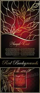 Red Vintage Backgrounds Vector