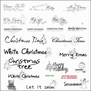 Christmas Brushes For Photoshop 