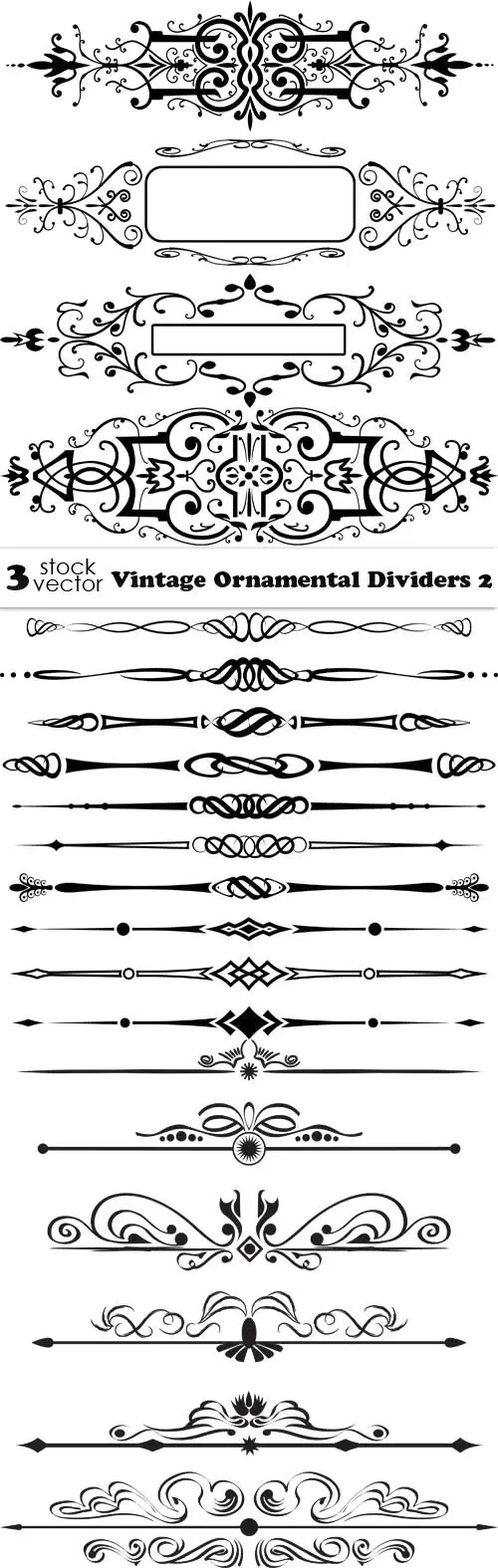 Vectors - Vintage Ornamental Dividers 2