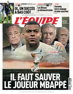 L’equipe du Vendredi 29 Novembre 2024