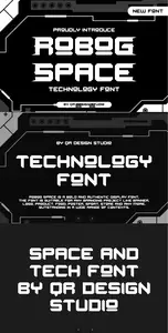 EE - Robog Space  Digital & Tech Font CNFKVJF