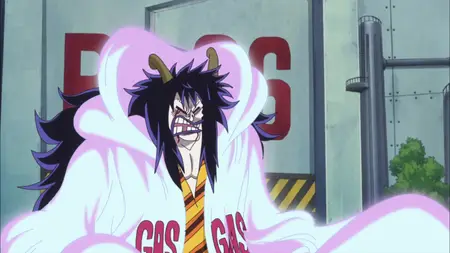 One Piece (1999 S16E38 Caesar Defeated! The Strongest Grizzly Magnum ZR